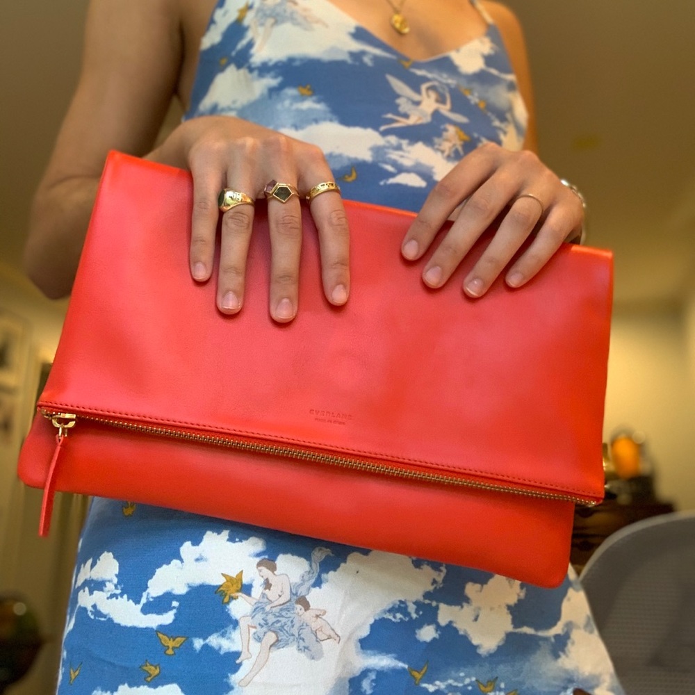 Everlane Foldover Clutch